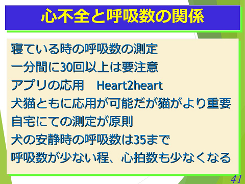 三鷹獣医科グループ・心不全と呼吸数の関係
