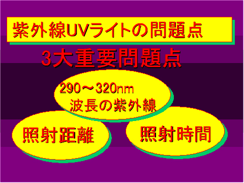 紫外線UVライトの問題点