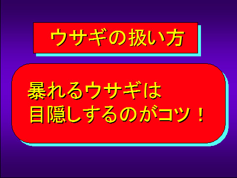 ウサギの扱い方01