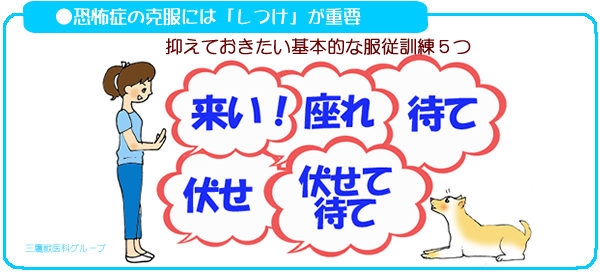 恐怖症の克服には「しつけ」が重要