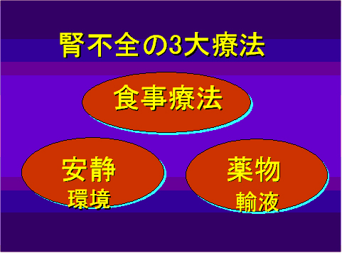 腎不全の3大療法