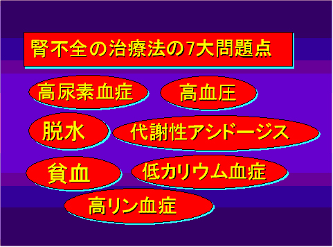 腎不全の治療法の7大問題点