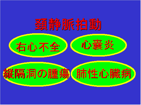 頚静脈拍動